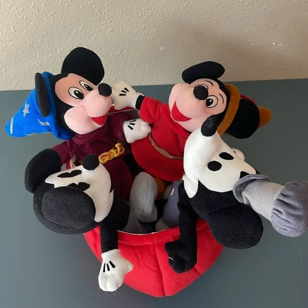 DISNEY Mickey Mouse 70 Happy Years Bean Bag Plush *NEW*